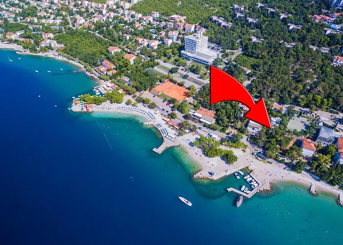 Einzigartiges Nur 20 Meter Zum Mit Privater Terrasse, Grill - Hundefreundlich Lägenhet Crikvenica